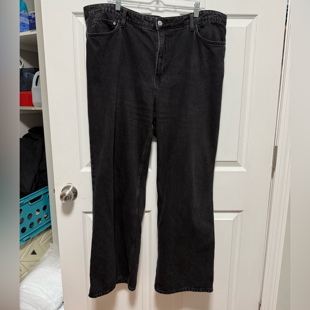 Curvy fit wide ultra high jeans